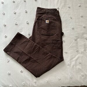 Women’s Carhartt dark brown pants original fit